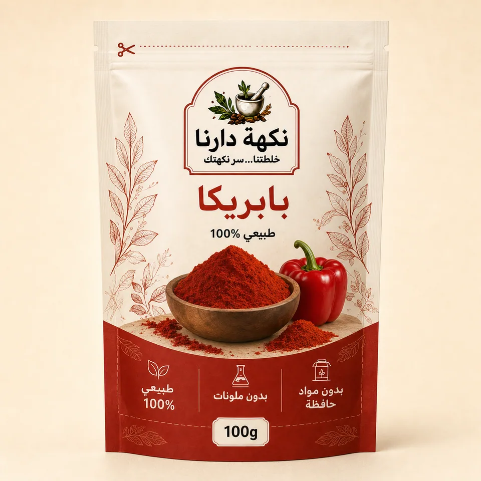 عبوة نكهة دارنا بابريكا بوزن 100 غ